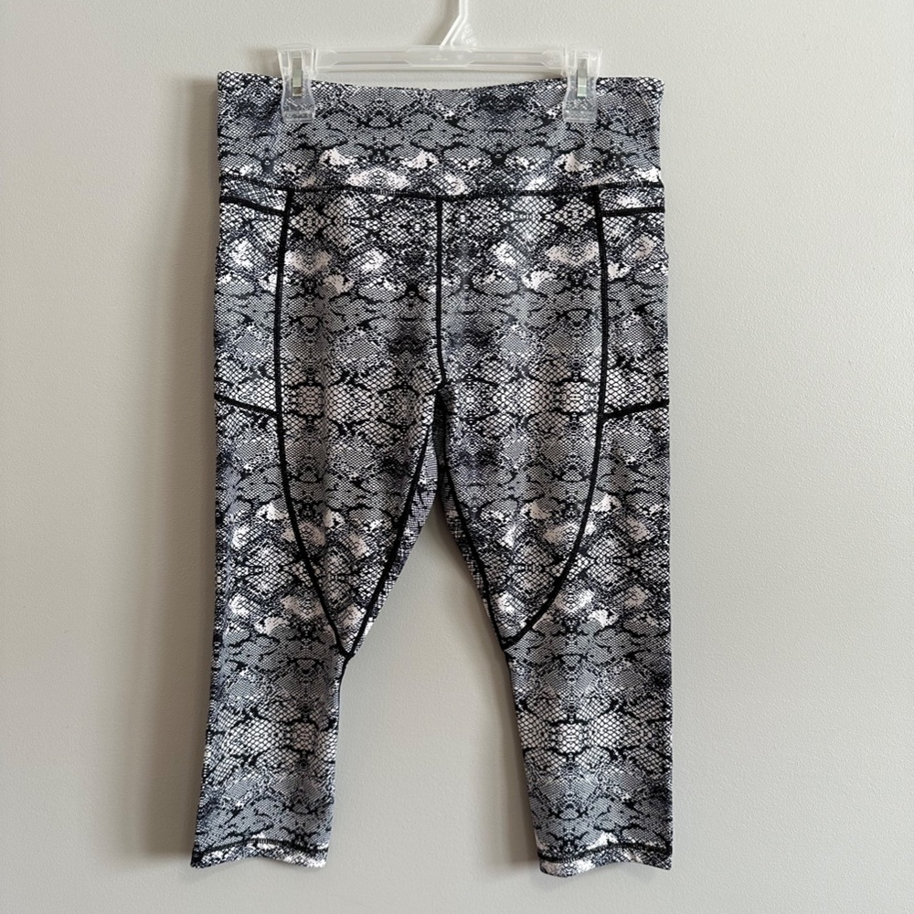 Zyia Python Snake Print Shimmer Metallic Light Ti… - image 3